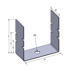 Unicrimp QFGFC50 Fire Safe 50mm Cable Clips Pack=10