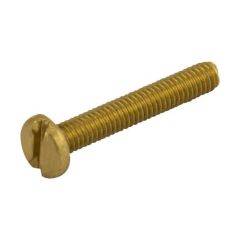 Unicrimp QMS4-20B M4x20mm Brass Pan Head Machine Screw Pack=100