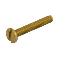Unicrimp QMS4-8B M4x8mm Brass Pan Head Machine Screw Pack=100