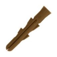 Unicrimp QWPB001 Brown Wall Plugs Pack=100