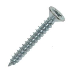 Unifix Twinqwik 6mmx1in Countersunk Woodscrew BZP Pack=200