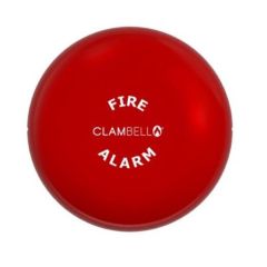 Vimpex CBE6-RS-024-EN ClamBell 24V 6" Fire Alarm Bell - Shallow Base - Red EN54-3