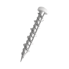 OSC OBX-WALL-6.5X38W-75 Wallbite No Plug Fixing Screw (White Head) Pk=75