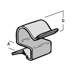 Britclips CR86 6-7mm Cable Run Clip Flange (8-12mm) Pack=25