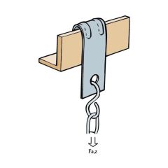 Britclips VF1 2-5mm Vertical Flange Clip Pack=25