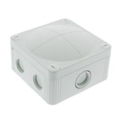 Wiska COMBI 407 95x95x60mm PVC Adaptable Box c/w 4x5P Push In Lever Terminals IP66 Black