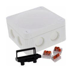 Wiska COMBI 308 85x85x51mm PVC Adaptable Box c/w WAGO 221 Terminals IP66 White