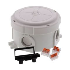 Wiska COMBI 304 82x82x57mm PVC Adaptable Box c/w WAGO 221 Terminals IP66 Grey