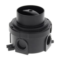 Wiska COMBI 304 82x82x57mm Rotary On/Off 1P Junction Box IP66 Black