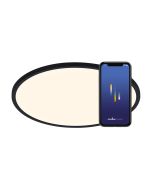 Nordlux 2015136103 Oja 42 Smart LED 3000-4000K IP54 Ceiling Light 19W 2100lm 42.4cm Black