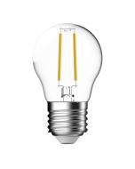 Nordlux 5182003721 LED E27 Filament Lamp G45 Globe Shape 360Deg Beam 4W 470lm 4000K Clear
