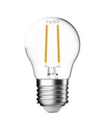 Nordlux 5182006321 LED E27 Filament Lamp G45 Globe Shape 360Deg Beam 4.8W 470lm 2700K Clear