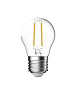 Nordlux 5182015821 LED E27 Filament Lamp G45 Globe Shape 360Deg Beam 1.2W 140lm 2700K Clear