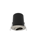 Kosnic ALI20T-SCH Aliso GU10 firerated downlight IP20 tilt satin chrome
