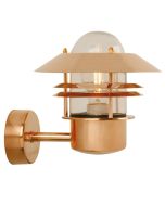 Nordlux 25011030 Blokhus E27 IP54 Wall Light 60W 23x22x25cm Copper