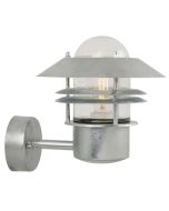 Nordlux 25011031 Blokhus E27 IP54 Wall Light 60W 23x22x25cm Galvanised