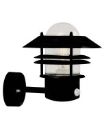 Nordlux 25031003 Blokhus Sensor E27 IP54 Wall Light 60W 23x22x25cm Black