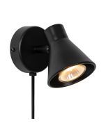 Nordlux 45761003 Eik GU10 IP20 Wall Light 35W 11x15x15cm Black
