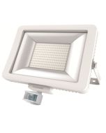 Timeguard LEDPRO100WH+LEDPROSLWH LEDPRO 100W LED Floodlight 4000K White c/w PIR Sensor