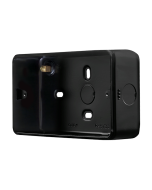 Click MetalClad Pro Matt Black 2 Gang 40mm Deep Mounting Box