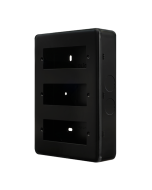 Click MetalClad Pro Matt Black 3 Tier MiniGrid® Unfurnished Plate - 18 Apertures - Metal Clad