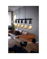 Nordlux 2213273003 Paco 5-Rail E27 IP20 Spotlight 25W 11.5x80x80cm Black