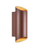 Nordlux 2218231009 Nico Round 22 GU10 Wall Light 35W 23.5x7.7x7.7cm Rust