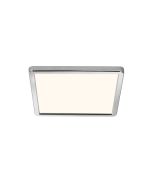 Nordlux 2015066133 Oja Square 29 LED 3000-4000K IP54 Ceiling Light 14.5W 1600lm 29.4x29.4x2.3cm Chrome