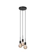 Nordlux 2112063003 Paco 3 E27 IP20 Pendant 3x40W 17.3x4.2x18.1cm Black