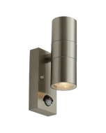 Ansell AACERO/WL/SSL/PIR Acero Bi-Directional Wall Light GU10 Stainless Steel PIR 162x92mm