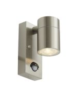 Ansell AACERO/WLD/SSL/PIR Acero Directional Wall Light GU10 Stainless Steel PIR 120x92mm