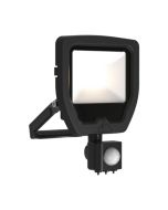 Ansell ACAE20/1/WW/B/PIR Calinor EVO 20W LED Floodlight IP65 3000K 1720lm Black c/w PIR
