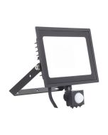 Ansell AEDELED50/WW/PIR Eden Compact Eco 50W LED Floodlight 4000K IP65 PIR c/w 1m Cable