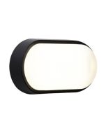 Ansell AHELED/OB/PIR Helder LED Oval Bulkhead 4000K IP54 PIR Black