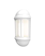 Ansell ALHLLED/PC/WH Latina 8W LED Half Lantern 3000K IP65 Photocell White