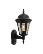 Ansell ALWL/PIR/BL Latina E27 Wall Lantern with PIR IP65 Black