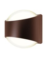 Ansell AMISACU/RU/CW Misano Curve IP65 Bi-Directional Wall Light 4000K Rust