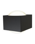 Ansell AMISASQ/BL/CW Misano Square IP65 Bi-Directional Wall Light 4000K Black