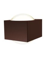 Ansell AMISASQ/RU/WW Misano Square IP65 Bi-Directional Wall Light 3000K Rust