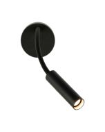 Ansell ASWA/B Swan 6W LED Wall Light Black 3000K