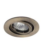Ansell ATLG/AB Twistlock Gimbal MR16 GU10 Downlight Antique Brass