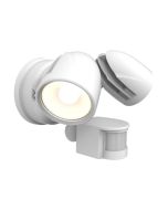 Ansell AZEKER/WH/PIR Zeker Twin LED CCT Floodlight IP65 25W White PIR