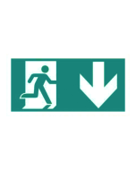 NET LED NET-61-35-84 Buckden Arrow Signs for Self Test EXIT Box DOWN Arrow