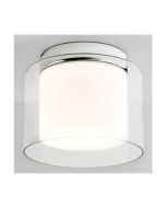 Astro 1049003 Arezzo Ceiling Bathroom Dimmable Light w/o E27 LED IP44 12W 191x230mm Dia Polished Chrome