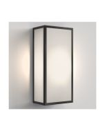 Astro Messina 160 Frosted II Outdoor Wall Light in Textured Black 1183030
