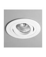 Astro Taro Round Adjustable Fire-Rated Indoor Downlight in Matt White 1240028