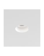 Astro Trimless Slimline Round Fixed Fire-Rated IP65 Bathroom Downlight in Matt White 1248017