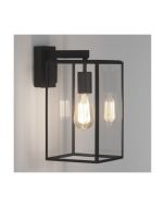 Astro Box Lantern 350 Outdoor Wall Light in Textured Black 1354004