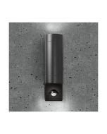 BELL 10423 Luna GU10 Fixed Up/Down Wall Light IP54 Black c/w PIR