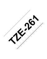 Brother TZE-261 TZE Laminated 36mmx8m Tape Black/White